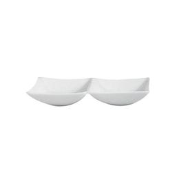 Platou cu 2 compartimente din portelan 17x8cm colectia hong kong