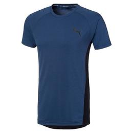 Tricou barbati puma evostripe 58146543, s, bleumarin