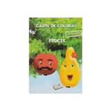 Carte de colorat cu abtibilduri - Fructe