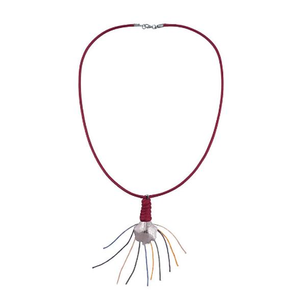 Colier Anette - grena - Lucy Style 2000
