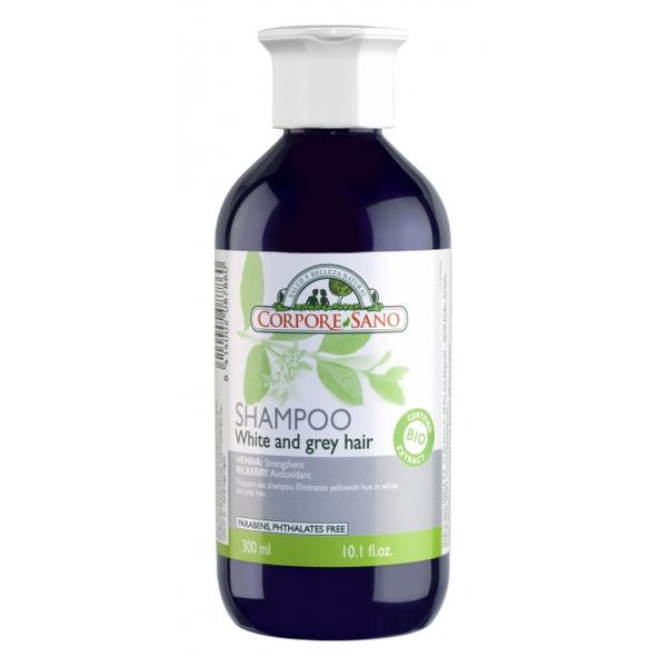 Sampon cu Henna pentru Par Alb sau Grizonat Corpore Sano, 300ml