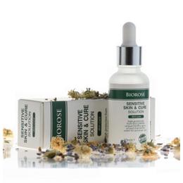 Elixir pentru piele sensibila cu geranium, apa de musetel si acid hialuronic biorose, 30 ml