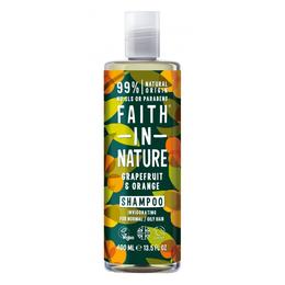 Sampon pentru par normal sau gras cu grapefruit si portocale faith in nature, 400ml
