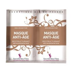 Masca restructuranta anti-aging cu ceai verde, baobab si acid hialuronic secrets des fees, 2 x 4,5 g