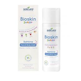 Gel de dus pentru copiii si bebelusii cu pielea uscata cu eczeme bioskin salcura, 200ml