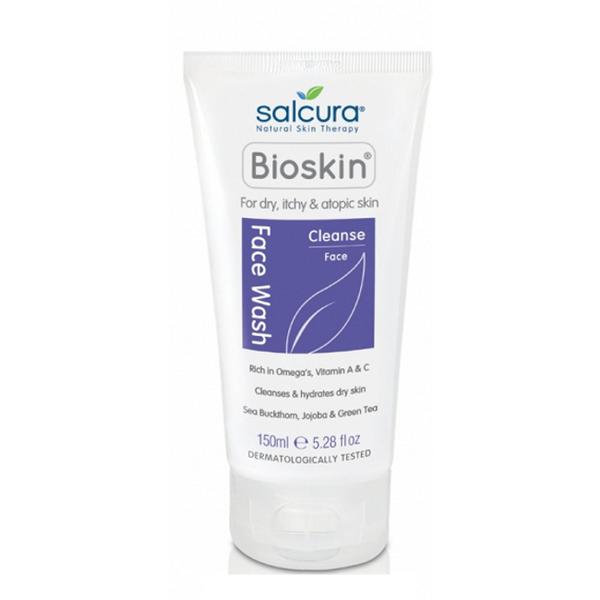 Gel de Curatare a Fetei pentru Piele Uscata si Atopica - Bioskin - Salcura, 150 ml