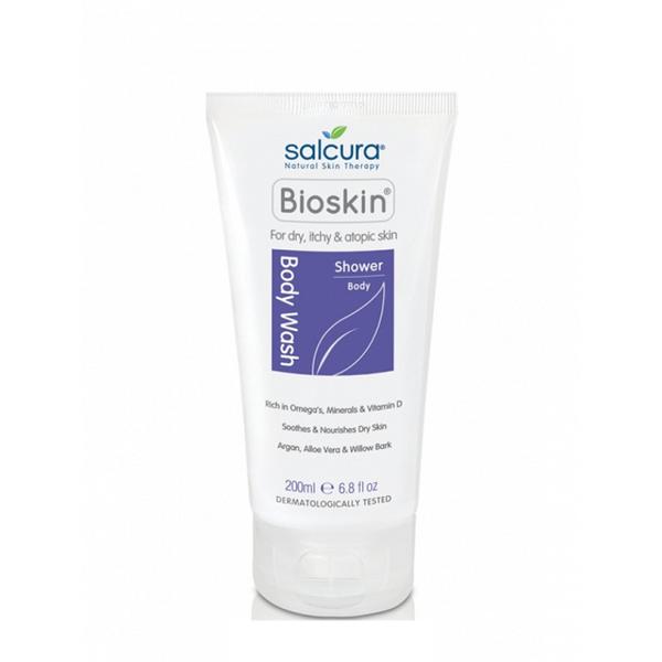 Gel de Dus pentru Piele Uscata si Atopica - Bioskin - Salcura, 200 ml