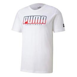 Tricou barbati puma athletics tee big 58133302, xs, alb