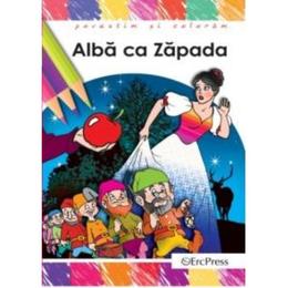 Alba ca zapada - povestim si coloram, editura erc press