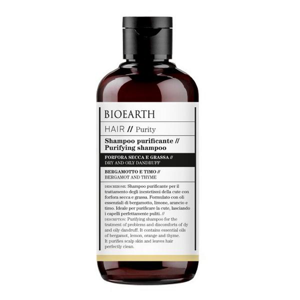 Sampon Bio Antimatreata cu Bergamota, Cimbru si Urzica Bioearth, 250 ml