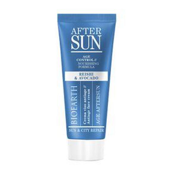 Crema Antirid Aftersun pentru Ten cu Ganoderma si Avocado Sun & City Repair Bioearth, 50 ml