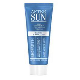 Crema Antirid Aftersun pentru Ten cu Ganoderma si Avocado Sun & City Repair Bioearth, 50 ml