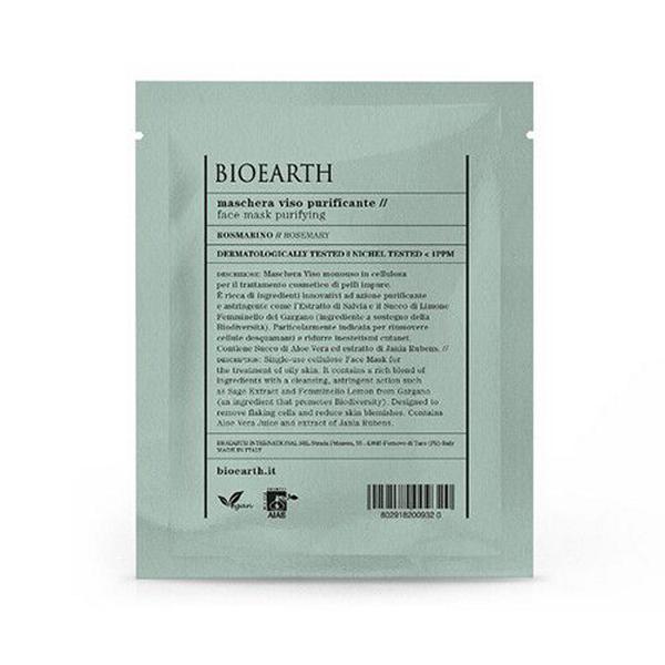 Masca pentru Ten Purificatoare cu Rozmarin -Tip Servetel – Bioearth, 1 buc Bioearth imagine 2022
