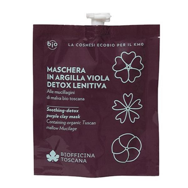 Masca de Fata DETOX cu Argila Violet – Lenitiva Biofficina Toscana, 30 ml