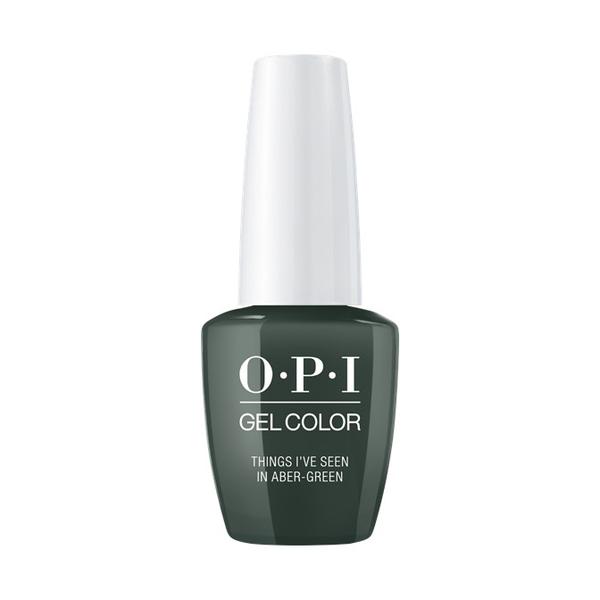 Lac de Unghii Semipermanent - OPI Gel Color Scotland Things I've Seen in Aber-green, 15 ml