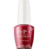 Lac de Unghii Semipermanent - OPI Gel Color HELLO KITTY A Kiss On The Chic, 15 ml