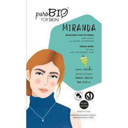 Masca crema tratament cu struguri verzi pentru ten gras miranda purobio cosmetics, 10ml