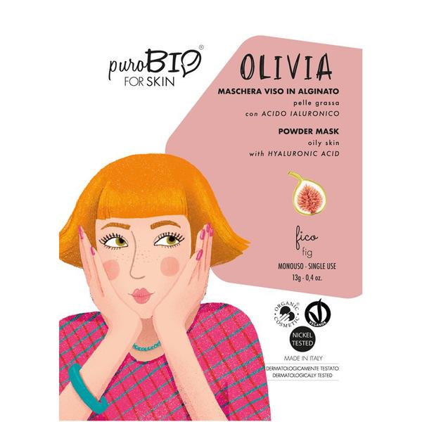 Masca Peel-Off cu Smochine pentru Ten Gras Olivia PuroBio Cosmetics, 13g 13g