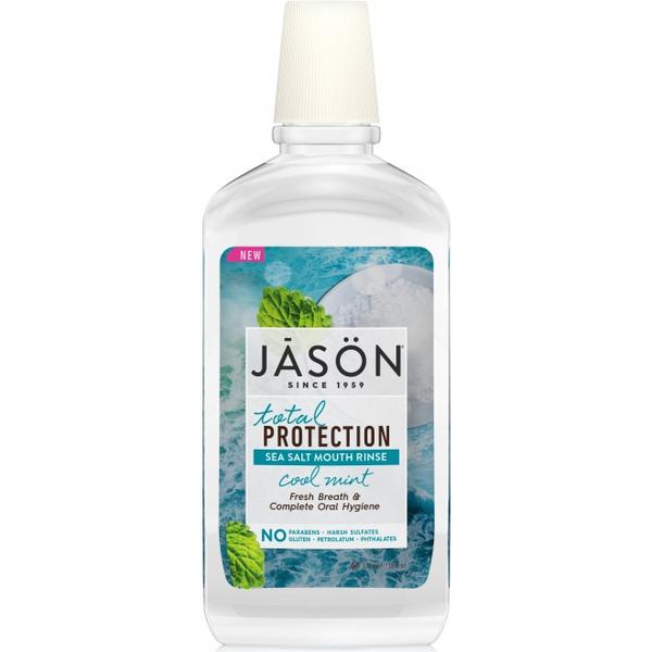 Apa de Gura pentru Respiratie Proaspata Total Protection Jason, 473 ml