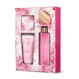 Set cadou Pink Peony & Vetiver by Grace Cole: Crema de corp 150ml + Spumant de baie 250ml + Sapun 100g
