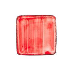Farfurie patrata gural colectia red 17x17cm