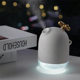 Umidificator de aer ultrasonic mist, 200ml, lumina ambientala, usb, alb