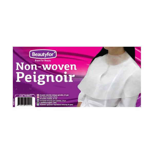 Pelerina din material netesut - Beautyfor Non-woven Peignoir - negru- 10 buc