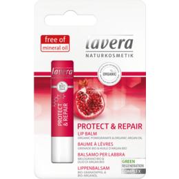 Balsam de buze protect   repair cu rodie si argan lavera, 4,5g
