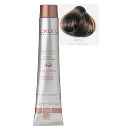 Vopsea crema permanenta luxury green light, nuanta biondo scuro caldo 6.003, 100 ml