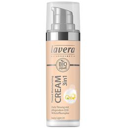 Crema nuantatoare 3 in 1 cu coenzima q10 ivory light 01 lavera, 30ml