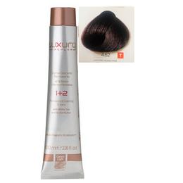 Vopsea crema permanenta luxury green light, nuanta castano rosso irise 4.62, 100 ml