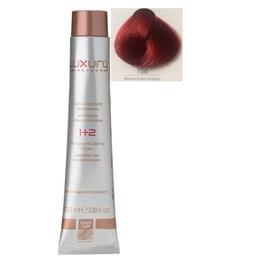 Vopsea crema permanenta luxury green light, nuanta biondo rosso intenso 7.66, 100 ml