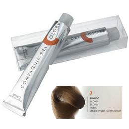 Vopsea crema permanenta compagnia del colore, nuanta biondo 7, 100 ml - amonia free