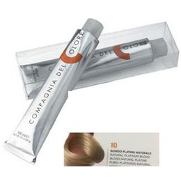 Vopsea crema permanenta compagnia del colore, nuanta biondo platino naturale 10, 100 ml - amonia free