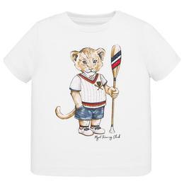 Tricou alb - leu - mayoral varsta 2 ani +