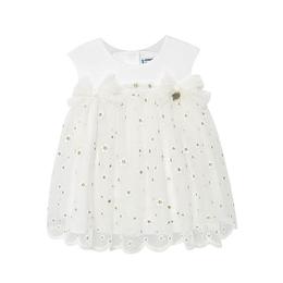 Rochie tul broderie - floricele - mayoral model 2