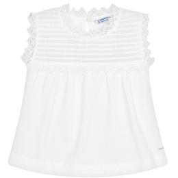 Bluza alba fara maneci - mayoral varsta 4 ani +