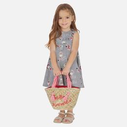 Rochie desene - papusi - albastru - mayoral varsta 6 ani +