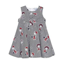 Rochie desene - papusi - albastru - mayoral varsta 5 ani +