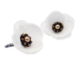 Cercei albi cu design floral, hope, zia fashion