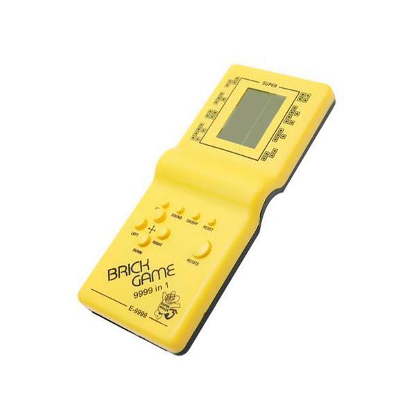 Consola joc clasic 9999 in 1, brick game, galben