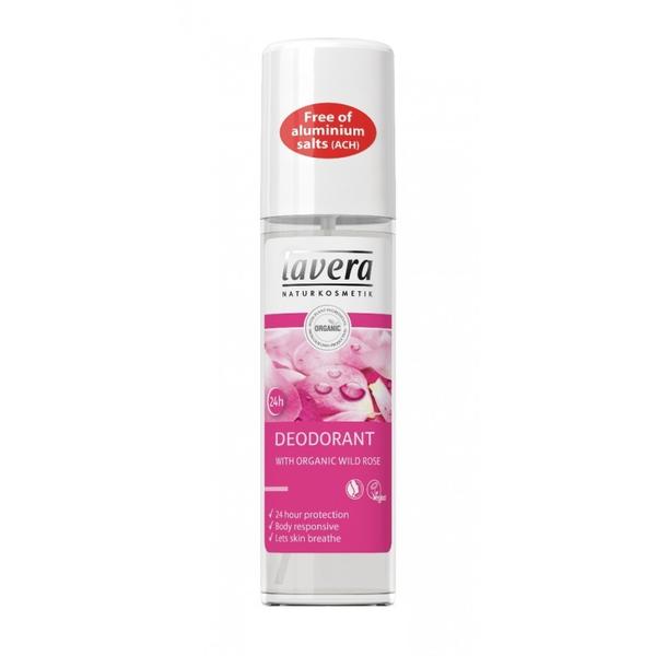 Deodorant Spray Natural 24h cu Trandafiri Salbatici Lavera, 75 ml imagine