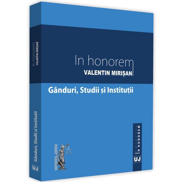 In honorem valentin mirisan, editura universul juridic