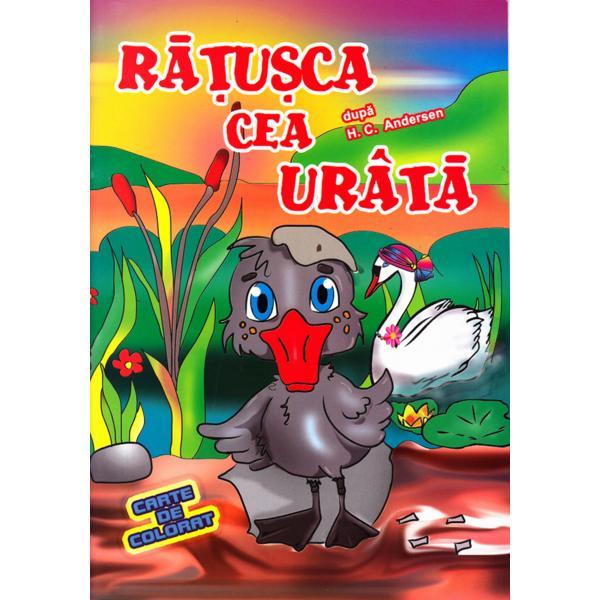 Ratusca cea urata - Carte de colorat, editura Elis