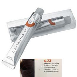 Vopsea crema permanenta compagnia del colore, nuanta castano tabacco 4.23, 100 ml