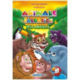 Animale salbatice din jungla romana-engleza - Carte de colorat, editura Eurobookids