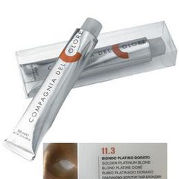 Vopsea crema permanenta compagnia del colore, nuanta biondo platino dorato 11.3, 100 ml