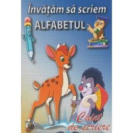 Invatam sa scriem alfabetul - caiet de scriere, editura steaua nordului