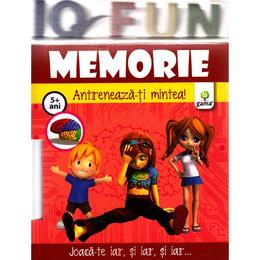 Iq Fun - Memorie - Antreneaza-ti mintea! 5+ ani, editura Gama