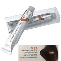 Vopsea crema permanenta compagnia del colore, nuanta gianduia 5.8, 100 ml